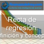 Recta de regresión definición concepto qué es