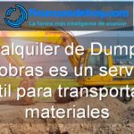 el alquiler de Dumper de obras es un servicio útil para transportar materiales