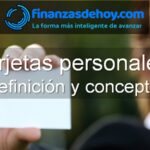 tarjetas personales qué son definición ventajas concepto tipos