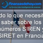 qué son los números SIREN y SIRET en Francia